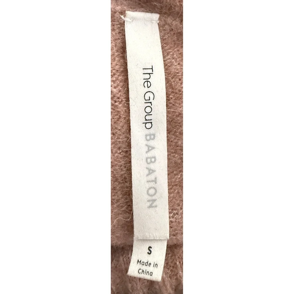 The Group Babaton Women's Tan Camel Turtleneck Alpaca Wool Blend Sweater Classic